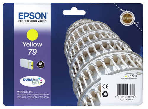 Epson Tower of Pisa Singlepack Yellow 79 DURABrite Ultra Ink Epson Tower of Pisa Singlepack Yellow 79 DURABrite Ultra Ink